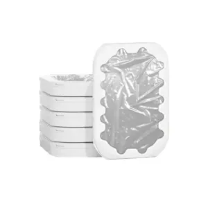 LC浴廁版PLUS垃圾桶-6入半透明款專用垃圾袋PLUS