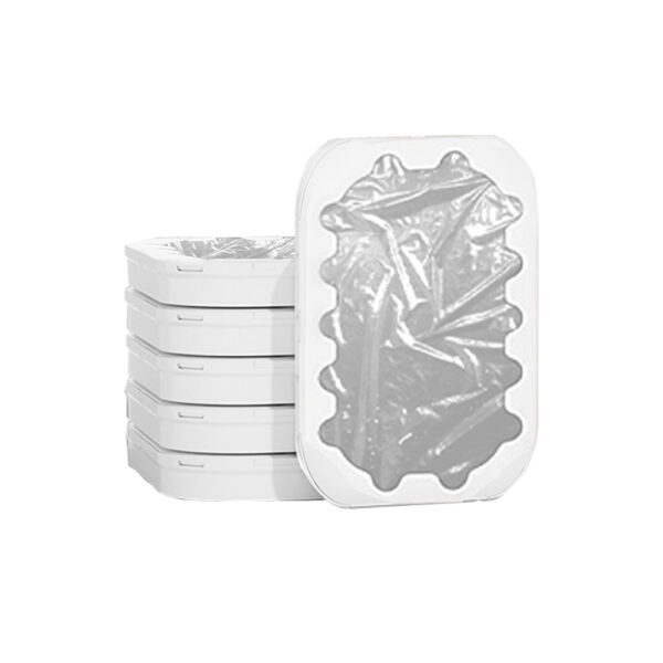 LC浴廁版PLUS垃圾桶-6入半透明款專用垃圾袋PLUS