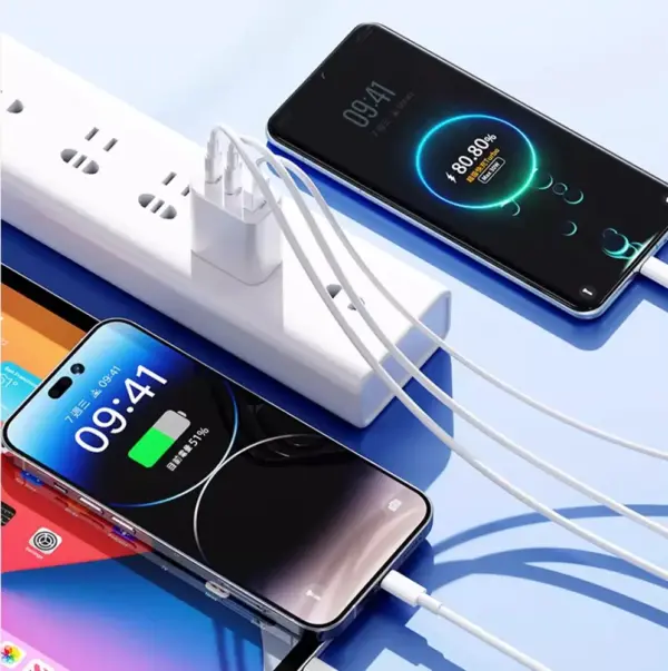 30W氮化鎵三口充電器
