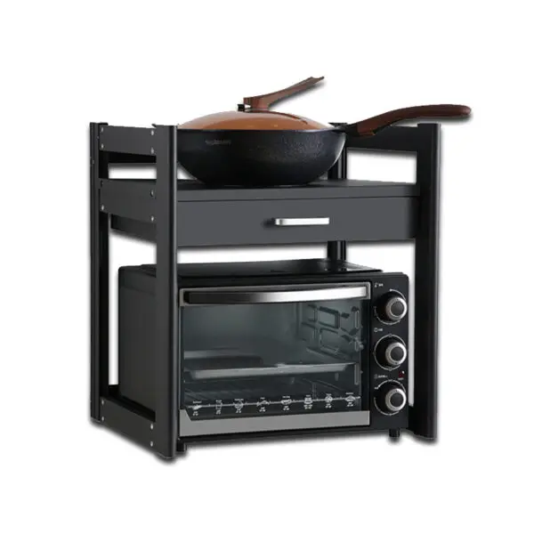 太空鋁雙層微波爐置物架