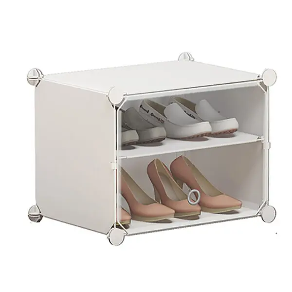 日式風輕巧收納摺疊鞋架