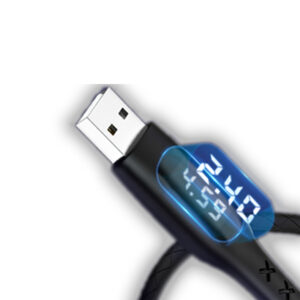 3C配件定時顯示屏充電線