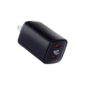 【LC科技】雙孔智能數顯40W氮化鎵快充充電器