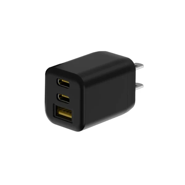 【LC科技】三孔33W摺疊氮化鎵快充充電器