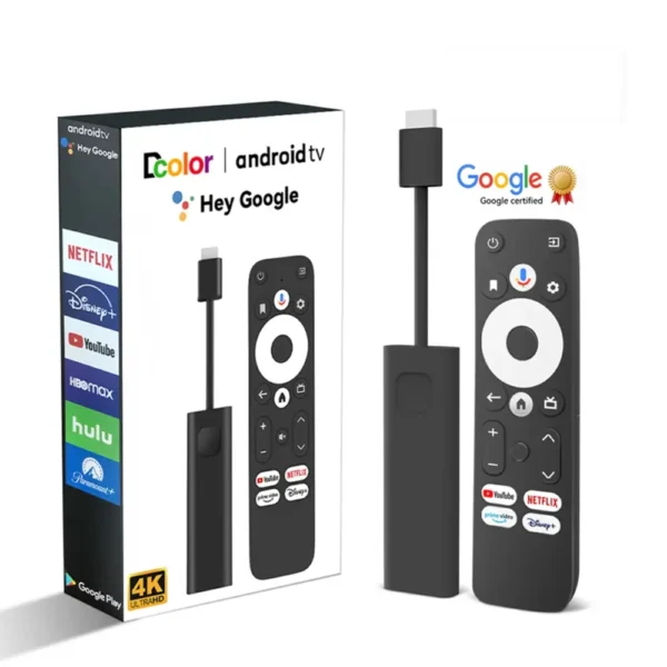 【Yaber】正版GOOGLE 4K電視棒+遙控器 GD1