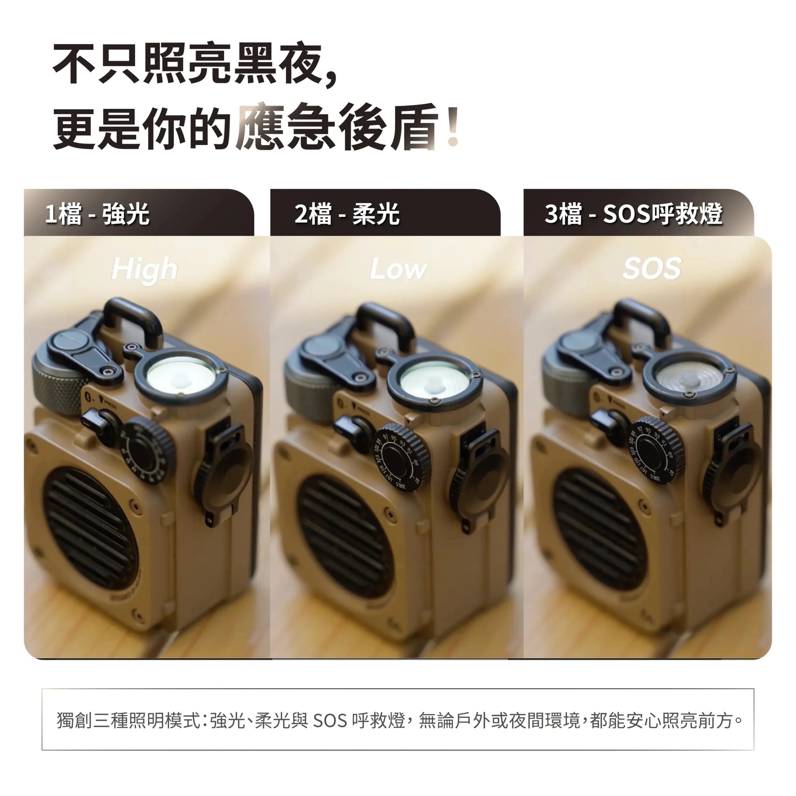 【貓王】野性3代 防水隨身藍牙收音機喇叭