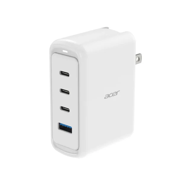 【Acer 宏碁】100W 氮化鎵GaN 四孔快速電源供應 3C1A USB-C 快充頭