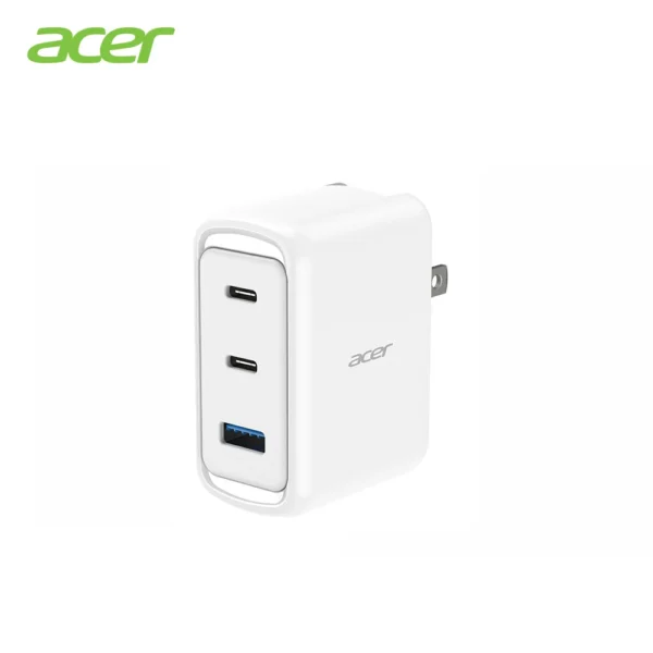 【Acer 宏碁】70W 氮化鎵GaN USB-C 三孔PD快速充電器/電源供應器(2C1A)